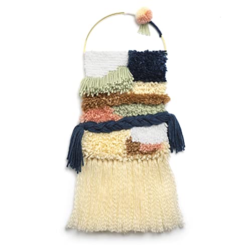 Craft Crush Latched Wall Hanging Craft Kit - DIY Kits for Home Decor - Includes Latch Hook, Braiding & Weaving Tools - Art & Craft Activity for Craft Crush