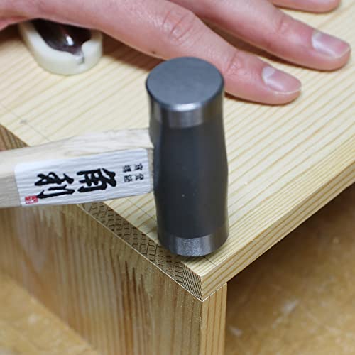KAKURI Small Hammer Double Face GENNO 6.5 oz, Japanese Carpenter Hammer for Woodworking and Crafts, Heavy Duty Japanese Carbon Steel, Dual Head, Wood KAKURI