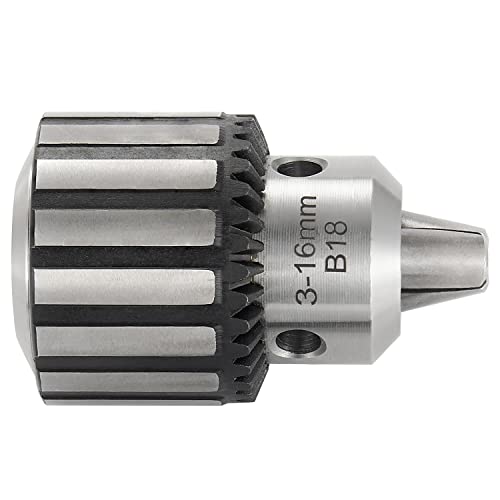 Eumtenr Heavy Duty 5/8" Drill Chuck with K32 Chuck Key and MT2 Shank | #2 Morse Taper Arbor - WoodArtSupply