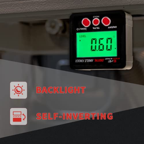 S&F STEAD & FAST Digital Angle Finder Gauge Magnetic Protractor Inclinometer Angle Cube Level Box with Magnetic Base and Backlight on Demand for S&F STEAD & FAST