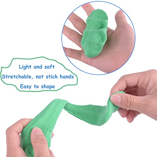 Air Dry Clay, 36 Colors Modeling Clay Kit with 3 Sculpting Tools, Magic Foam Clay for Kids and Adults, DIY Molding Clay Gift for Boys and Girls Exptolii