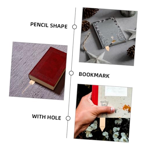 FUNOMOCYA 20pcs Wooden Bookmark Crafts Tags Bookmarks Unfinished Bookmark Unfinished Wood Bookmark Wood Bookmark Blank Wooden Blank Bookmark FUNOMOCYA