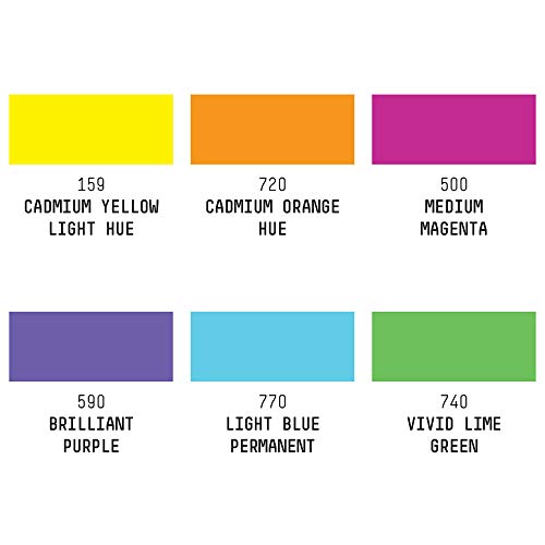 Liquitex Professional Paint Marker Set, 6 Piece, Vibrants Liquitex