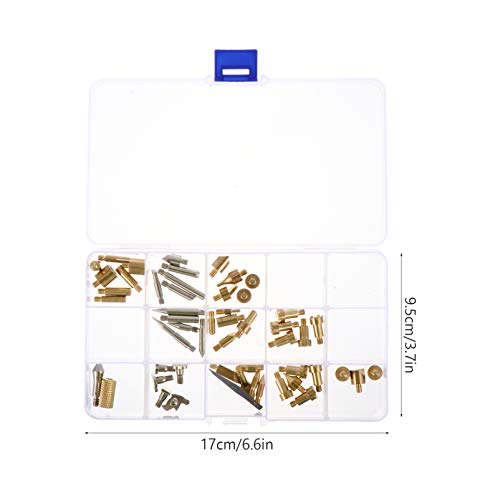 MILISTEN Woodburning Tool 1 Set Wood Burning Kit, 53 Pcs Soldering Iron Tips and Burning Stippling Tips Replacement with Box for Milisten