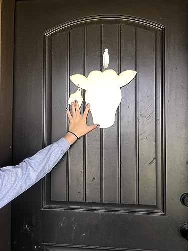 Unfinished Wooden Farm Animal Silhouette DIY Kit for Easy Painting for Wreath, Sign, Home Decor, Wall Art (Cow) AVTRBoutique