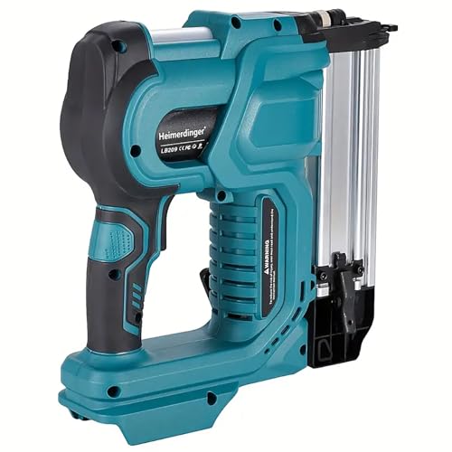 Heimerdinger Cordless Nail Gun,18GA 2 in 1 Nailer/Stapler Gun Compatible with Makita Battery for Upholstery and Woodworking,2 Mode with 500 Staples, Heimerdinger