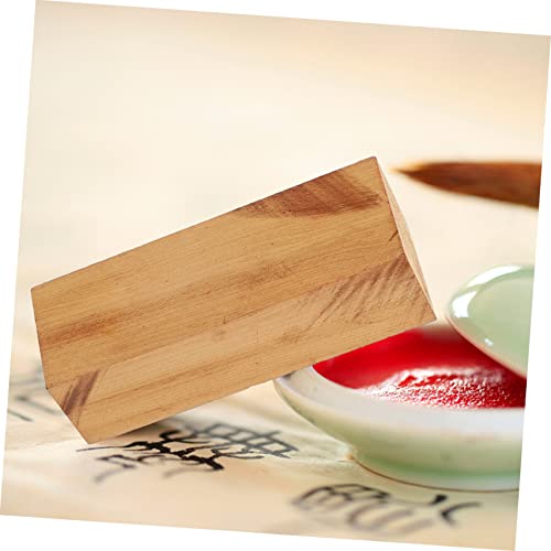 Ciieeo 5pcs Carved Wood Unfinished Wood Whittling Blocks Hobby Kits for Adults Wood Carving Whittling Whittling kit Blank Scrapbook Wooden Stamps for Ciieeo