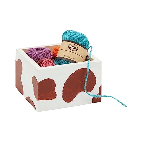 Bright Creations 10 Unfinished Small Wooden Boxes for Crafts with 1 Sanding Sponge (4 In, 11 Pieces) Bright Creations