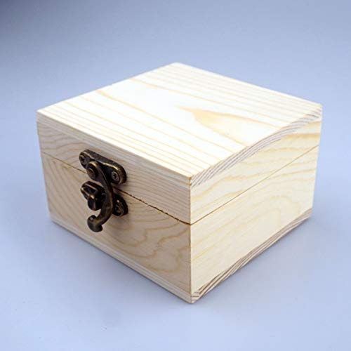 LONMAIX Wooden Box for your Gift Jewelry Watch Unfinished Wood Box (Wooden) LONMAIX