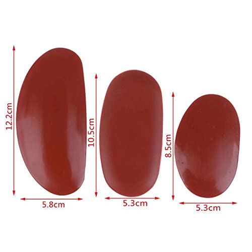 Feqsky 5Pcs Ceramic Tools, Steel Serrated Scraper Pottery Clay Silicone Scraper for Polymer Clay Scraper Pottery Tools Scraper Crafts Kit Feqsky