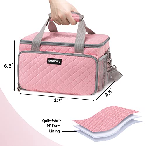 AMOIGEE Carrying Bag For Cricut Joy Machine, Cricut Easy Press Mini, Heat Press, Cricut Mug Press, Cricut Joy Case With Pockets for Cricut AMOIGEE