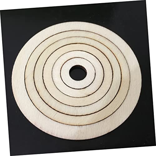 SEWACC 50pcs Christmas Decor Wood Frames Natural Wood Slices Unfinished Wood Circles Smooth Wood Circles Nativity Crafts DIY Craft Decor Log Chips SEWACC