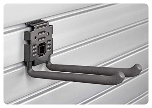 HandiWall Basic Accessory Kit with Locking Brackets for Garage Slatwall Panel Organization HandiWall