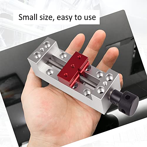 RATTMMOTOR Upgrade CNC Router Mini Vise Clamp, High-Precision DIY Engraver Machine Hold Down Clamp Mini Right Angle Vise, Working Range 65mm for DIY RATTMMOTOR