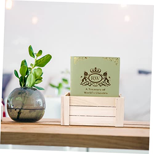 FUNOMOCYA 1pc Wooden Desktop Storage Basket Wood Desk Containers for Fruit Rustic Storage Bins Table Organizer Wood Nesting Storage Box Rustic Wood FUNOMOCYA