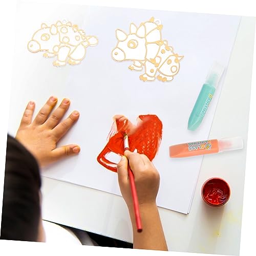 VILLCASE 1 Set No-Bake Glue Painting Kids DIY Crafts Materials Diamond Art Accessories and Tools DIY Pendant Kits Unfinished Crafts for Kids Kid Toys VILLCASE