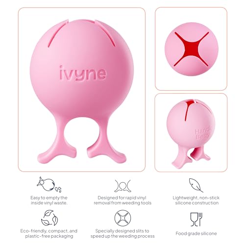 iVyne Handi Berry - Vinyl Weeding Scrap Collector, Portable Handheld Scrap Collector Ring, Weeding Tools for Vinyl Heat Transfer, HTV Crafting & iVyne