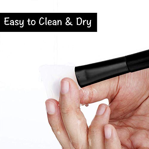 6 Pieces Magic Epoxy Brushes Silicon Epoxy Brushes Set for DIY Mixing & Spreading Epoxy Resin to Glitter Tumblers,Bling Tumbler Cup, Mug(Black) Ryhn