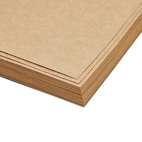 Best Paper Greetings 48-Pack Kraft Paper Sheets for Wedding, Brown Cardstock for Party Invitations, Announcements, Drawing, DIY Projects, Arts and Best Paper Greetings