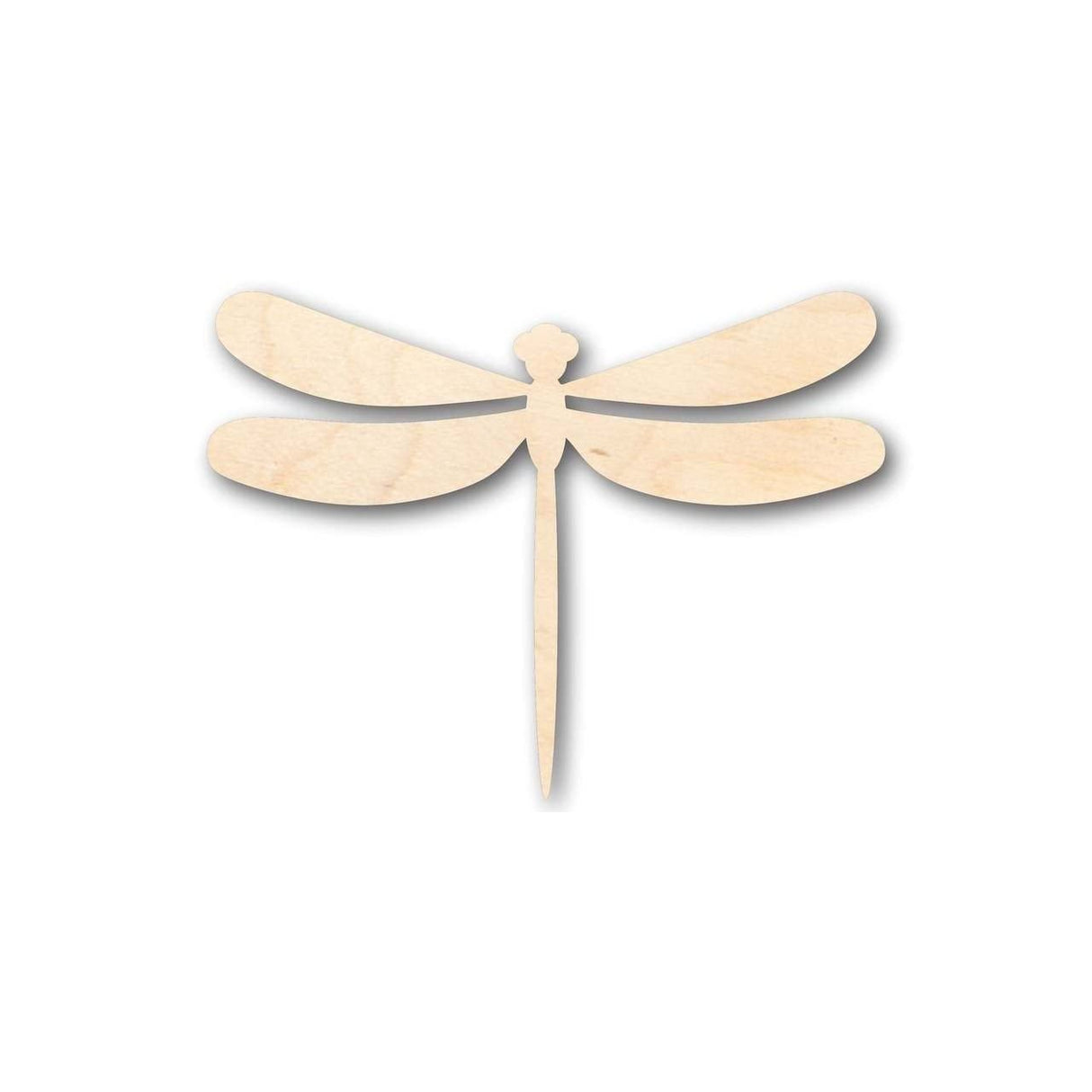 Unfinished Wood Dragonfly Shape - Insect - Wildlife - Craft - up to 24" DIY 7" / 1/8" 24 Hour Crafts