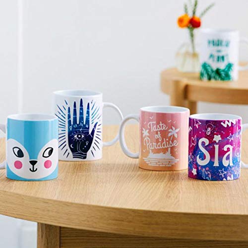 Cricut Blank Mug, Ceramic-Coated, Dishwasher & Microwave Safe Mug to Decorate, Cricut Mug Press & Infusible Ink Compatible,12 Oz Sublimation Mug, Cricut