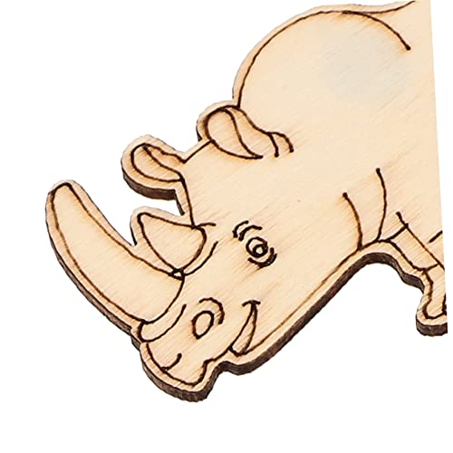 SEWACC 40pcs Paint Wooden Unfinished Embellishment Decoration Home Decor Wood Hanging Animal Shaped Confetti Slice Cutouts Accessories Shapes Forest SEWACC