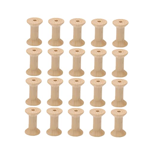 Anneome 100 Pcs Flossers Embroidery Kit Wooden Craft Spools Wood Thread Spools Dental Floss Winding To Weave Anneome
