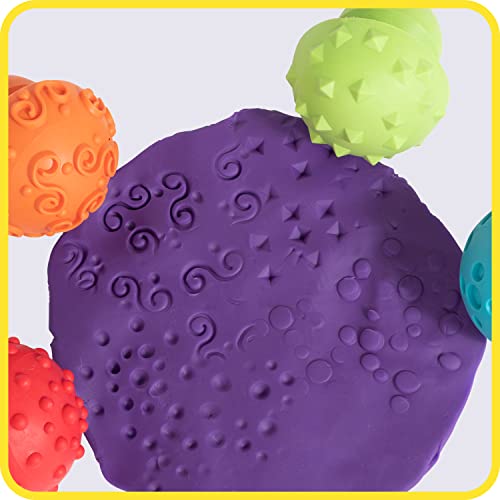 READY 2 LEARN Paint and Clay Mushroom Stampers - Set of 4 - Ages 2+ - Easy to Grip Arts and Crafts Tools for Kids - DIY Patterns and Textures READY 2 LEARN