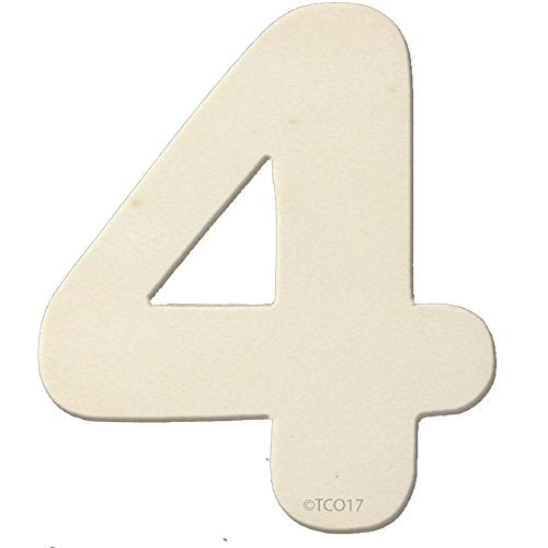 4" Wooden Number 4mm Thick About 3-1/4" Wide Number (5) Unfinished Plywood Number The Crafts Outlet