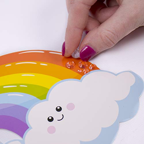 Made By Me Create Your Own Sparkle Magic 3D Gemstone Mosaics by Horizon Group USA, DIY 3D Diamond Art, Mosaic Art for Kids. Create 4 3D Gemstone Art. Made By Me