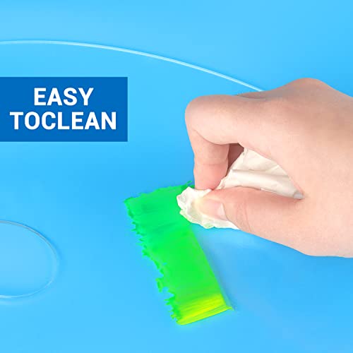 Tamaki Acrylic Paint Palette Paint Pallet Clear Paint Tray Palette, Easy Clean Non-Stick Artist Pallet for Oil Watercolor Craft DIY Art Painting Tamaki