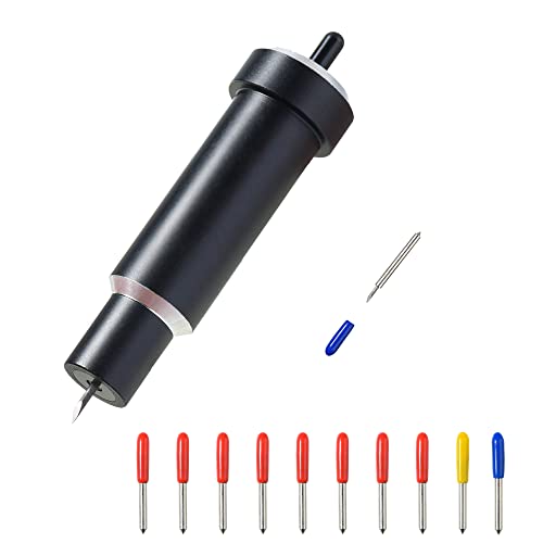 Explore Black Deep Cut Blade and Housing Kit for Cricut Explore 3/Air 2/Air/One/Cricut Maker 3/Maker Aosry Deep Point Blade, 45°Standard PLOOTA