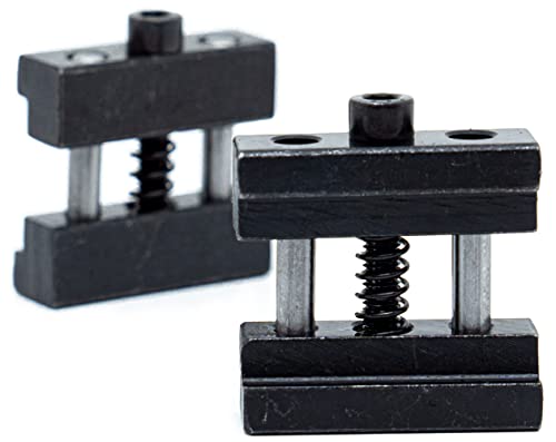 LLDSIMEX 2PCS Set Steel Milling Machine Vise Quick Clamp Work Stop LLDSIMEX