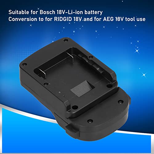 Battery Converter Adapter Dock Power Connector Battery Conversion Kit for Bosch 18V‑Li‑ion to for RIDGID 18V Walfront