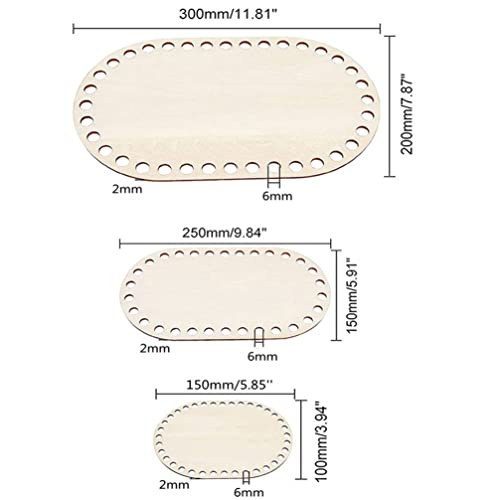 Wooden Bag Base 4pcs Bamboo Strips Wooden Crochet Bag Bottom Wooden Basket Bottom Hollow Crochet Basket Base DIY Crocheting Wood Base Reed Geek EXCEART