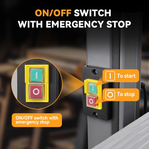 Hoteche 12-Inch Band Saw 7-Amp Two-Speed Benchtop with Stand for Woodworking and Metal Cutting, 1HP Hoteche