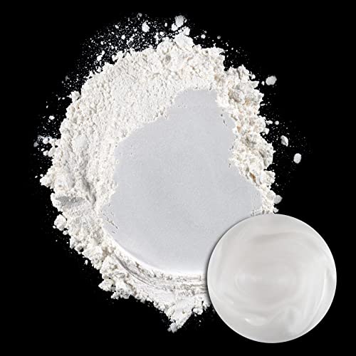 Ceya Mica Powder, 5.3oz/ 150g Porcelain White Pearlescent Effect Colorant Pigment Powder for Epoxy Resin, Tumblers, Slime Bath Bomb, Soap Dye, Slime, ceya