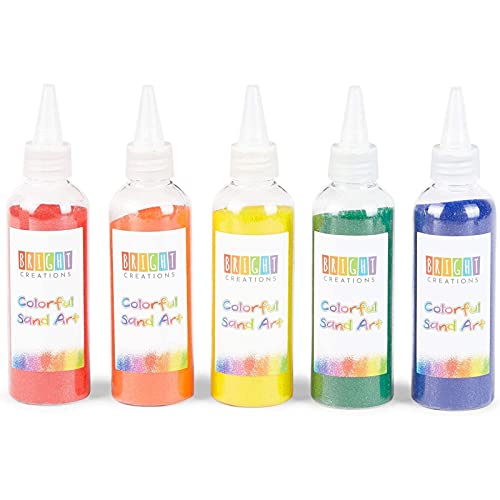Bright Creations Colored Sand Bottles, Rainbow Colors (0.33 lb, 10 Pack) Bright Creations