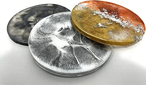 Silver and Gold Alcohol Ink for Resin - Metallic Alcohol Ink Silver and Gold Colors 4-Ounce for Epoxy Resin, Tumblers, Resin Art, Alcohol Ink Paper, Pixiss