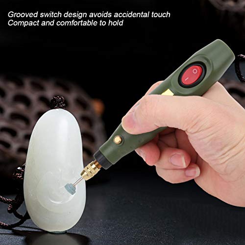 Mini Electric Drill, 18000 Rpm Grinder Engraver Rotary Carver Tool Kit, Agate Wood Carving US Plug AC 100‑240V, for Around-The-House and Crafting Niiyen