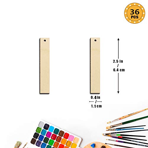 Wood Earring Blanks for Jewelry Making Unfinished Rectangle Earrings for Women Girls Blank Earring Pendant Bulk Lightweight Statement Dangle Earrings Zhuper