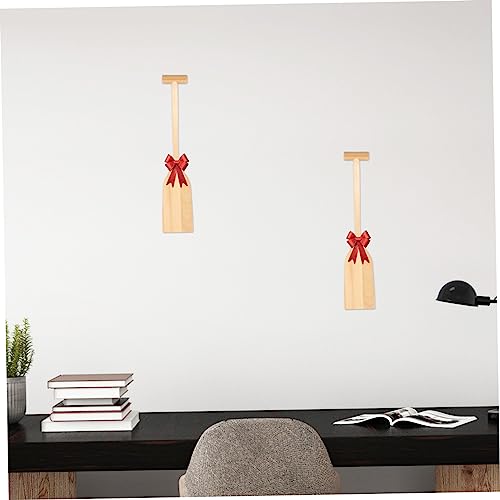 EXCEART Wooden Oars Ocean Mini Mini Decoraciones para Salas De Casa Unfinished Wood Paddles Unfinished Oar Shape Craft Paddle for Crafts Paddle EXCEART