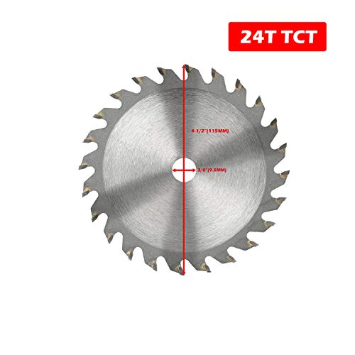 GALAX PRO Saw Blade Set, Pack of 4 Assorted 60T HSS Metal/24T TCT Wood/Diamond 4-1/2-Inch Circular Saw Blade with 3/8" Arbor for Fast Cutting… GALAX PRO