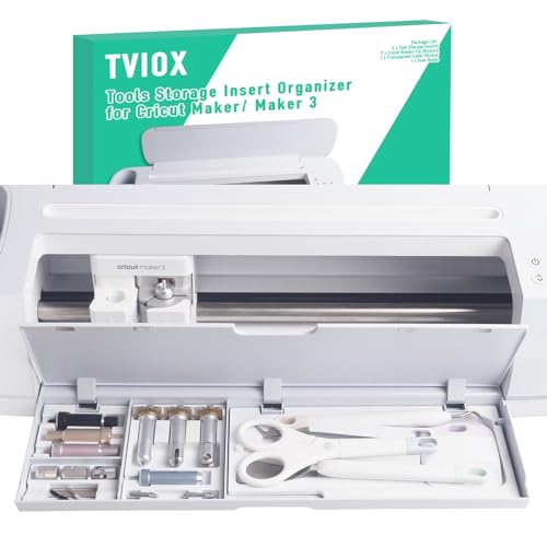 TVIOX Tool Storage Insert Compatible with Cricut Maker 3 & Maker, Drawer Weeding Tools Kit Tray, Blades Housing QuickSwap Tip Accessories Organizer, W