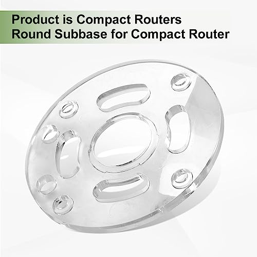 DNP613 Router Sub Base for DE-WALT 20V Compact Routers, Replace DNP613, Fits Model DCW600B, DWP611, DWP611PK More, Round LIZEWEI