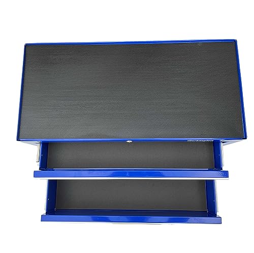 Workington Industrial 2 Drawers Portable Metal Intermediate Box, 26" Middle Tool Chest Cabinet with Ball Bearing Drawer Slides, Steel Tool Storage Workington