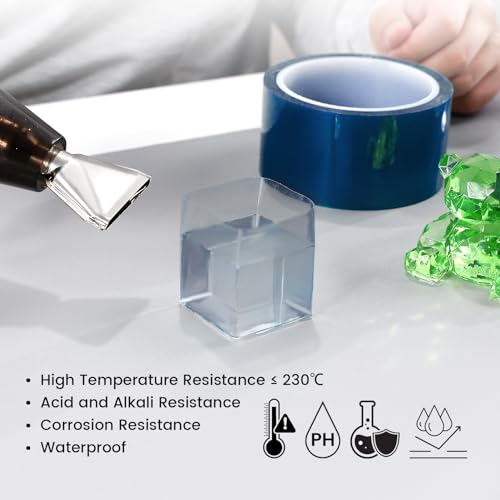 Resiners Resin Tape for Epoxy Resin Molding - 2IN W x 120FT L - Thermal Adhesive Tape, High Temperature Resistance, Easy Peel-Off, Release Resin Tape Resiners