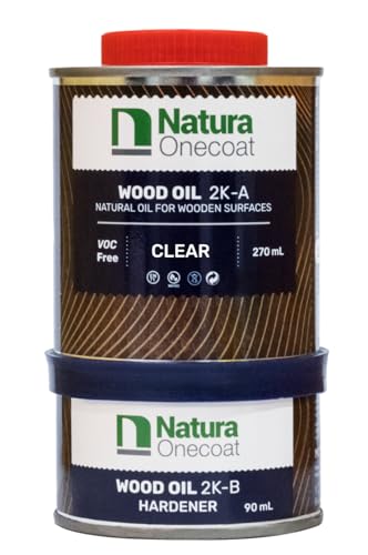 8 OZ Pure Tung Oil for Wood Finishing with Wood Brush, Waterproof