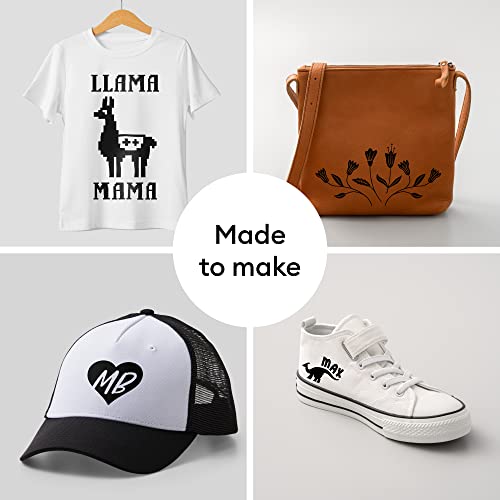 Cricut Everyday Iron On - 12” x 2ft - HTV Vinyl for T-Shirts - StrongBond Guarantee, Outlast 50+ Washes, Use with Cricut Explore Air 2/Maker, Black Cricut