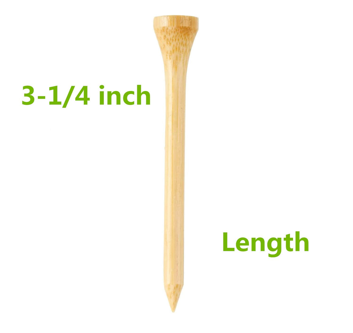 SHKIBY 280 Pack Professional Bamboo Golf Tees 2-3/4 Inch - Stronger Than Wooden Golf Tee Biodegradable & Less Friction SHKIBY